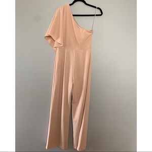 Adriana Papell One Shoulder Jumpsuit